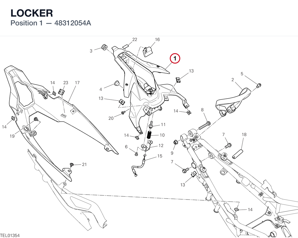 LOCKER 48312054A diagram position