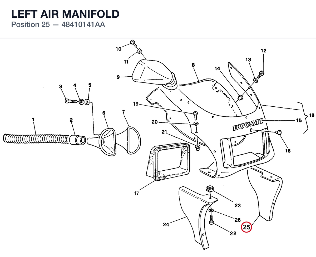 LEFT AIR MANIFOLD