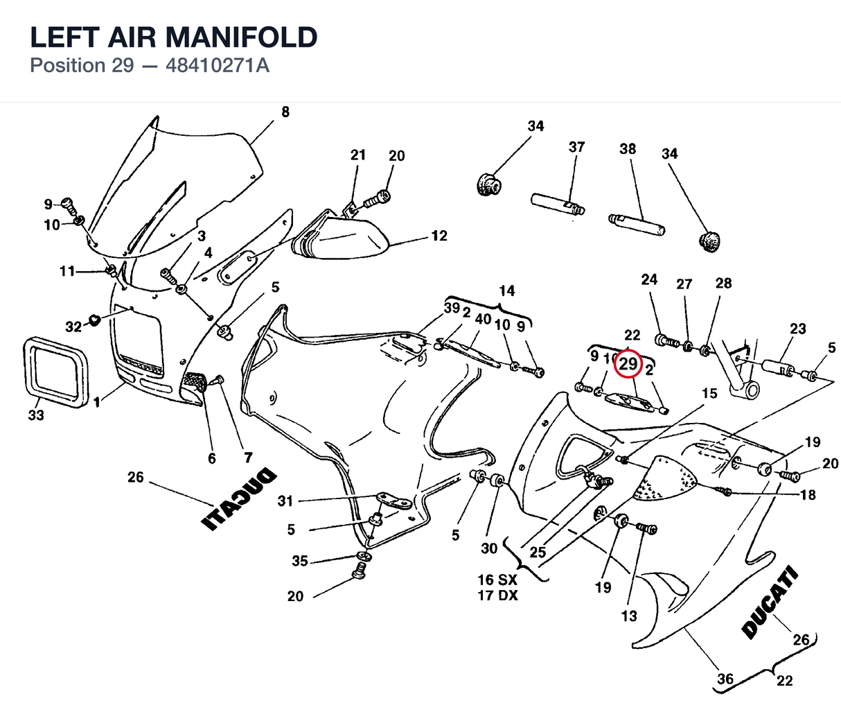 LEFT AIR MANIFOLD