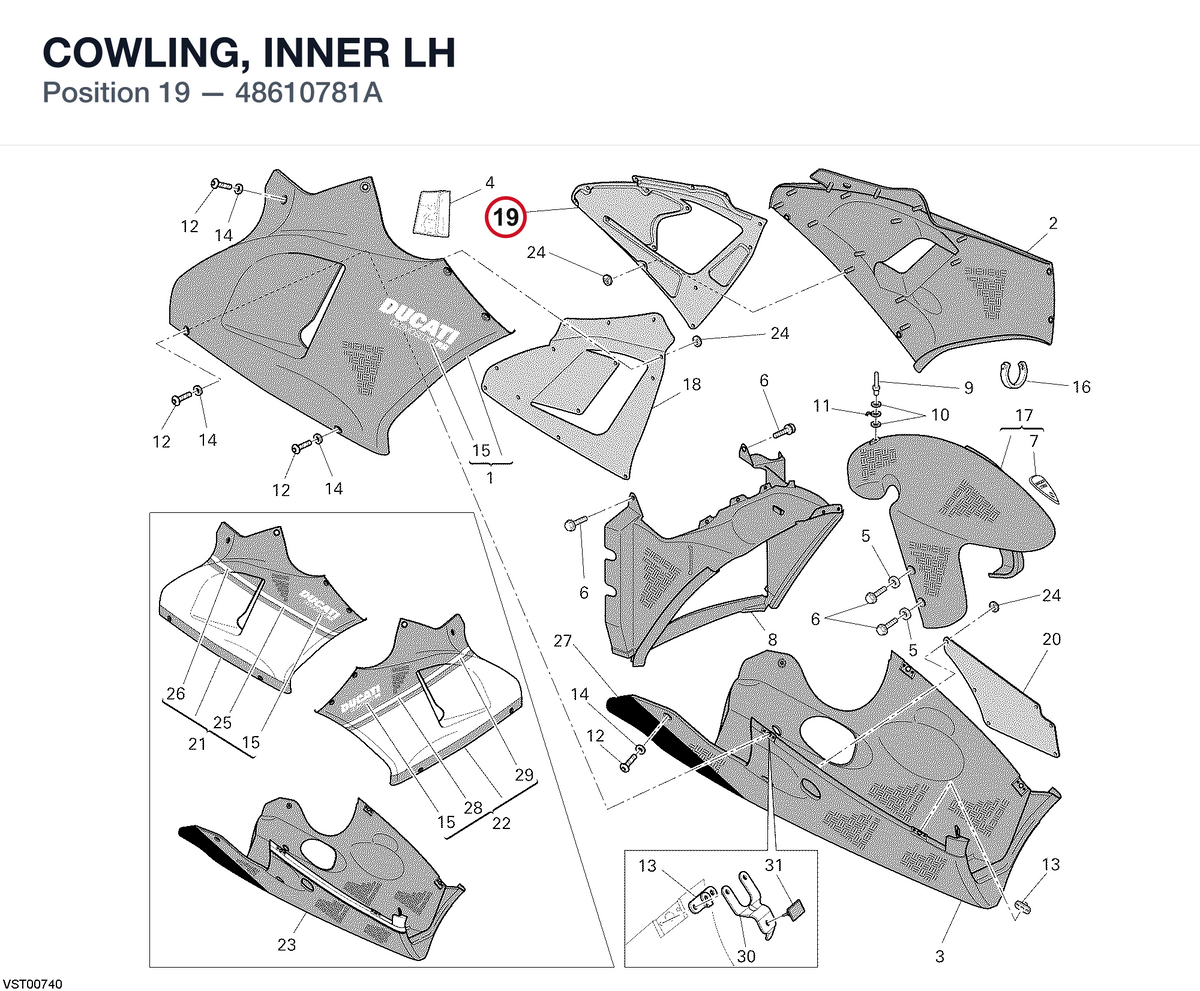 COWLING, INNER LH