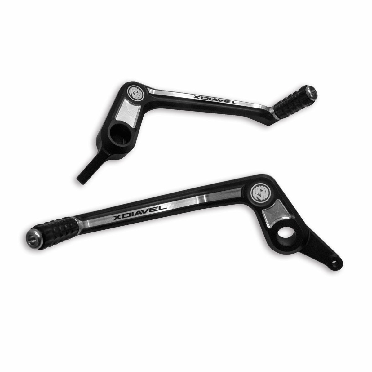 Set of rear brake and gearchange control levers