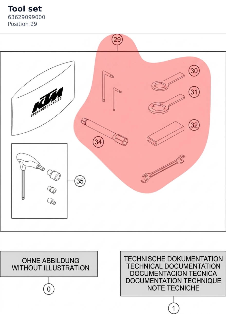 Diagram preview: Tool set (63629099000)