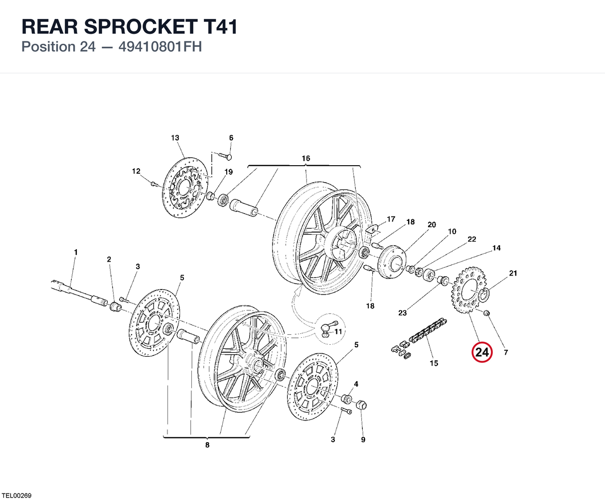 REAR SPROCKET T41