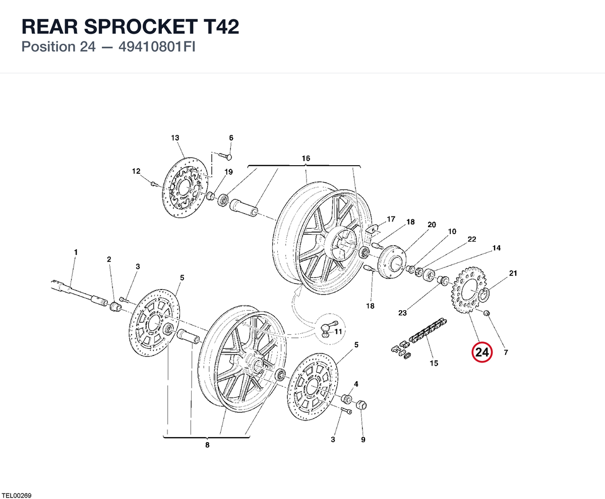 REAR SPROCKET T42