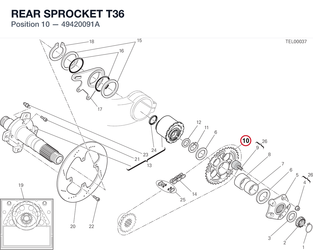 REAR SPROCKET T36