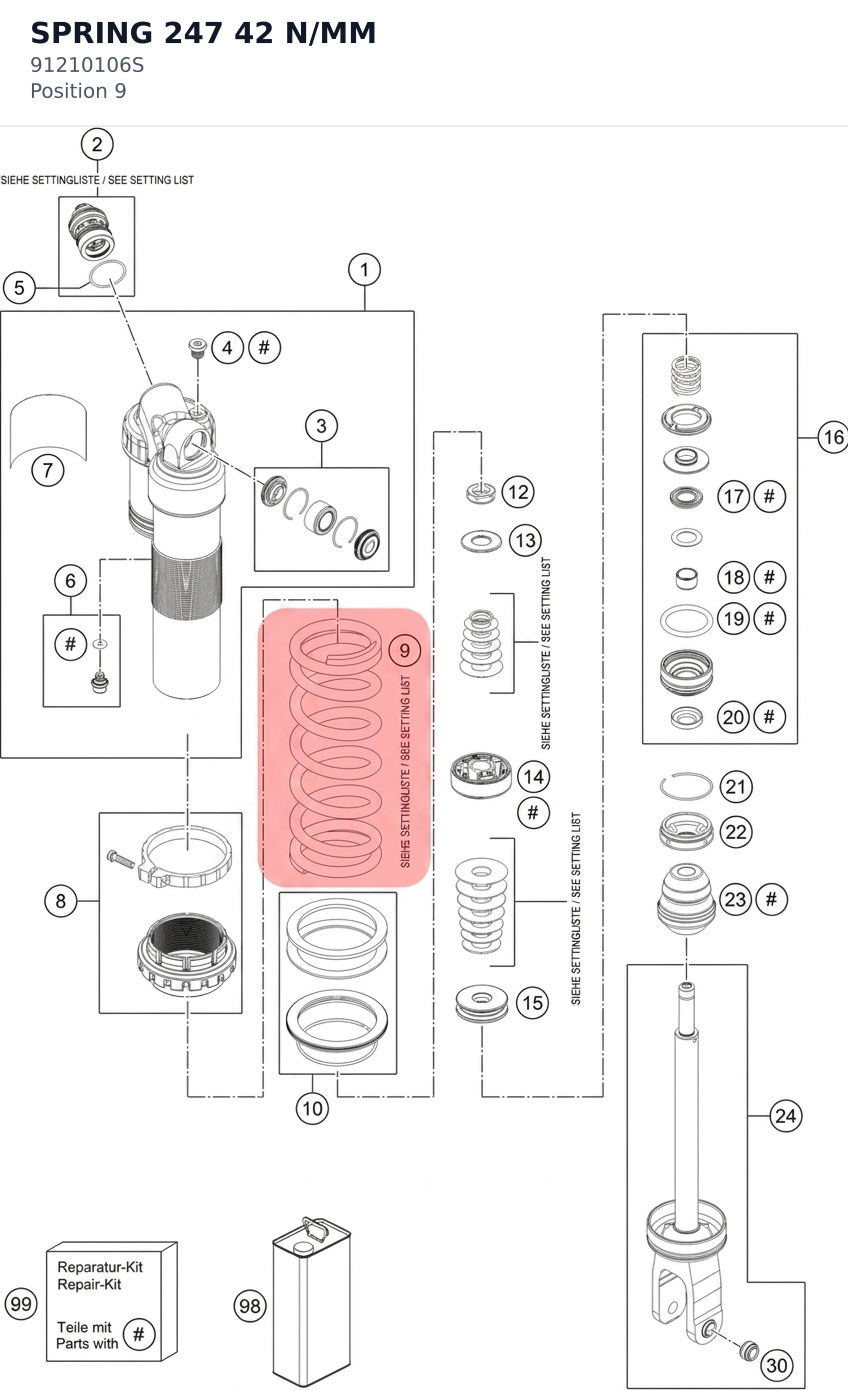Diagram preview: SPRING 247 42 N/MM (91210106S)