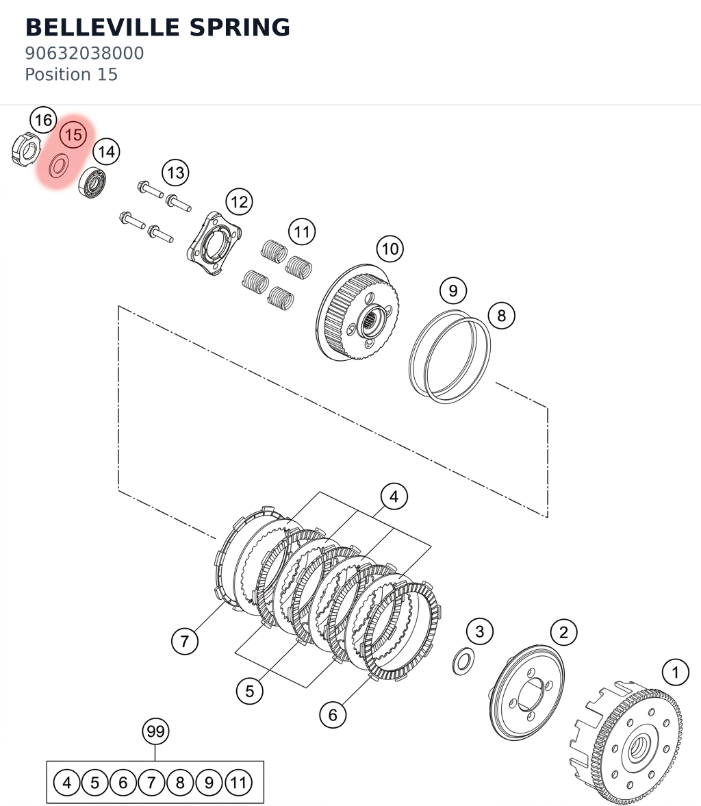 Diagram preview: BELLEVILLE SPRING (90632038000)