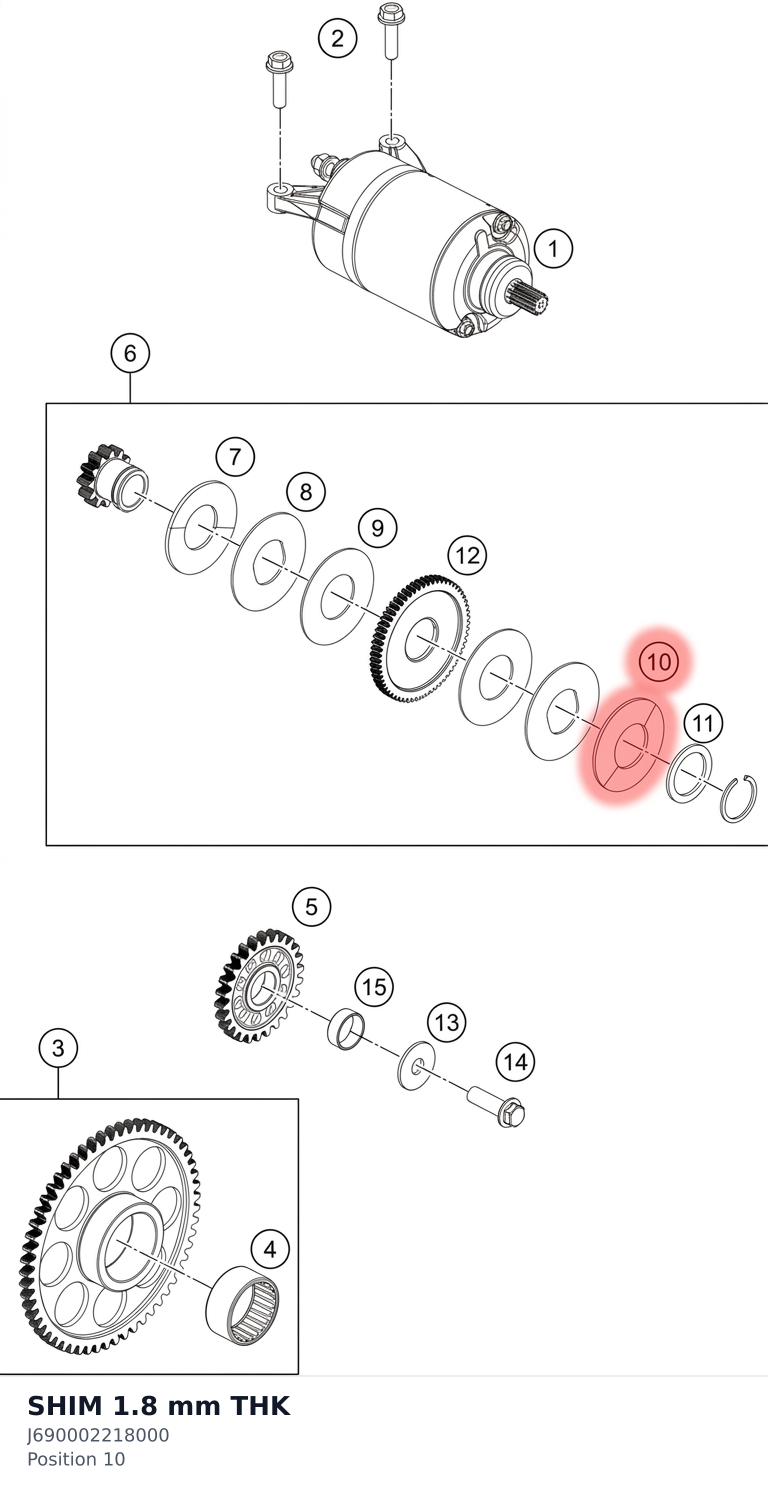 Diagram preview: SHIM 1.8 mm THK (J690002218000)