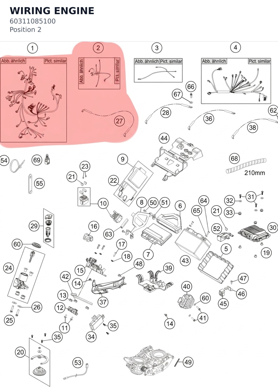 Diagram preview: WIRING ENGINE (60311085100)