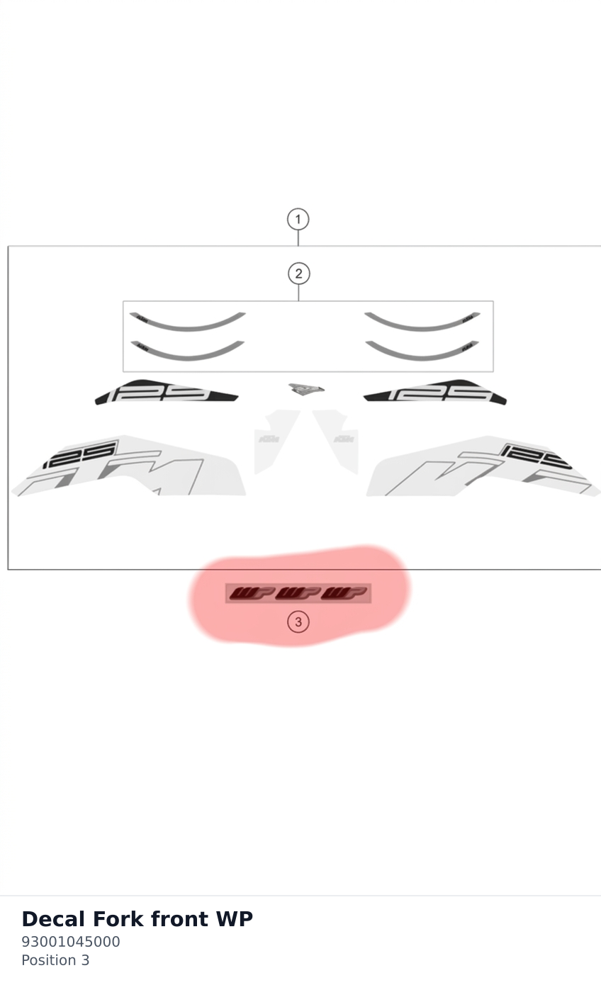 Diagram preview: Decal Fork front WP (93001045000)