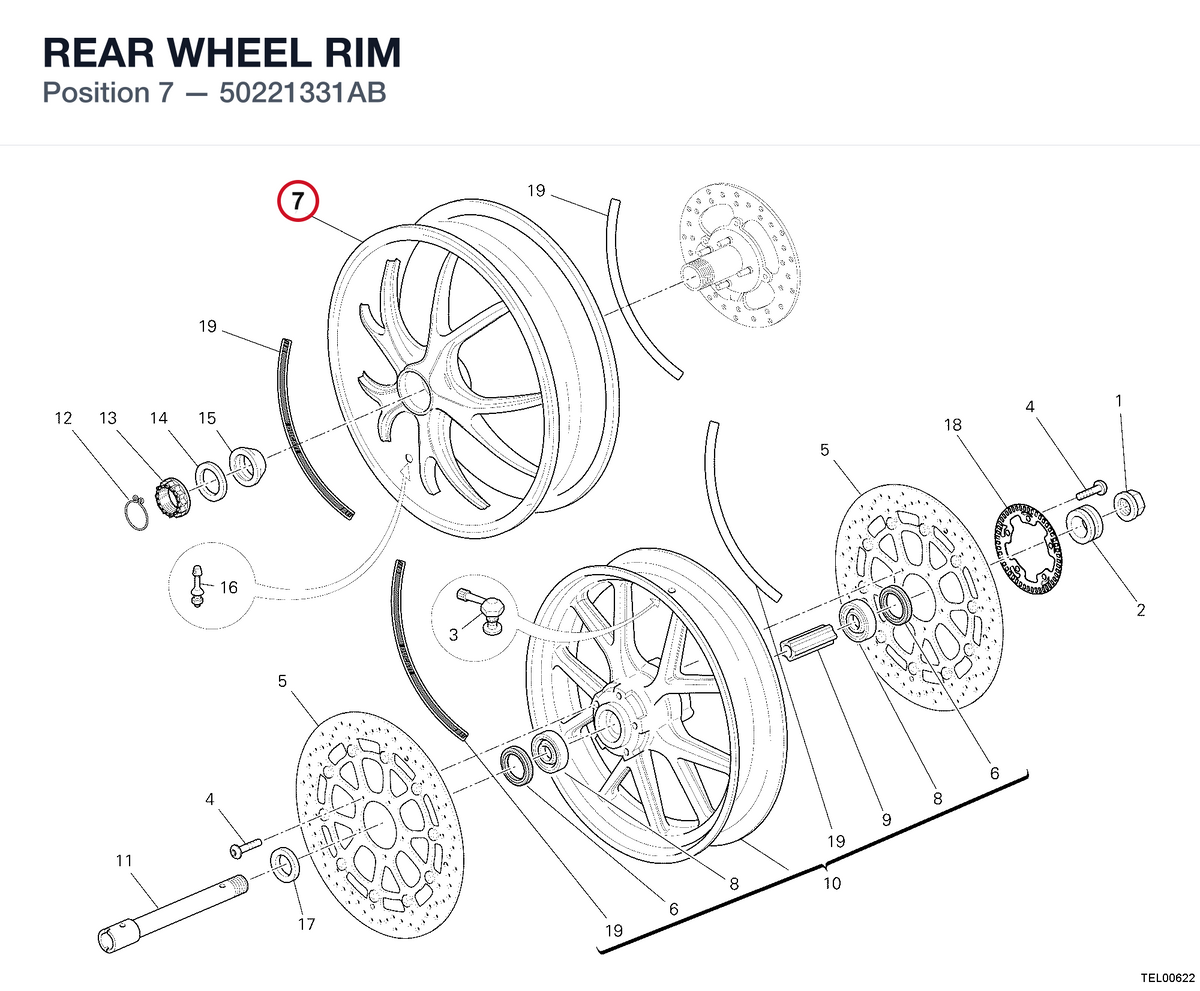 REAR WHEEL RIM 50221331AB diagram position