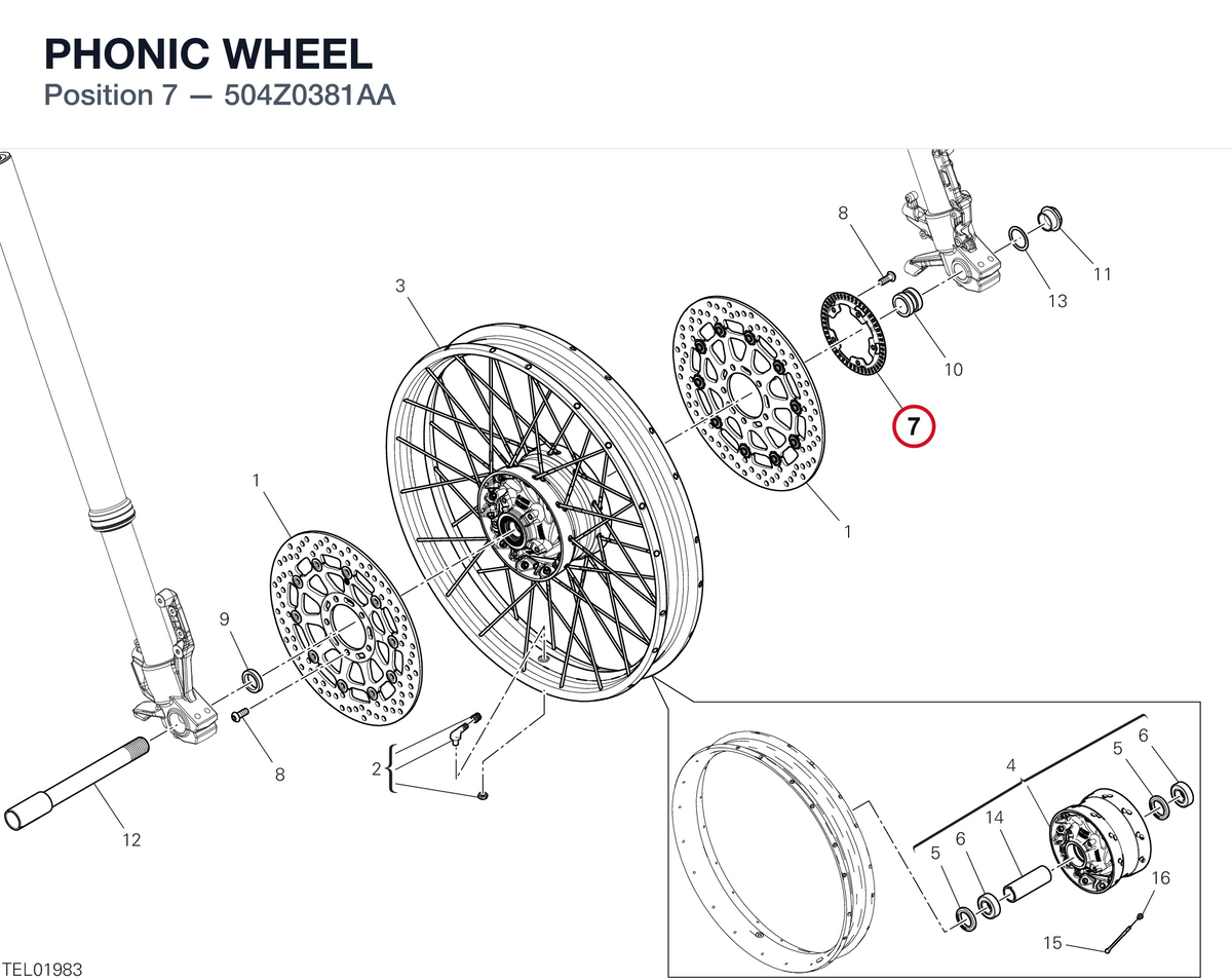 PHONIC WHEEL 504Z0381AA diagram position