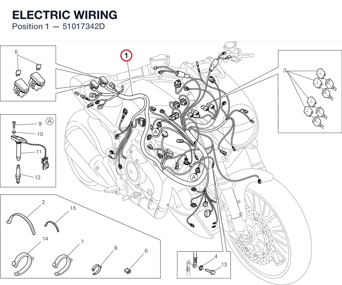 ELECTRIC WIRING 51017342D diagram position