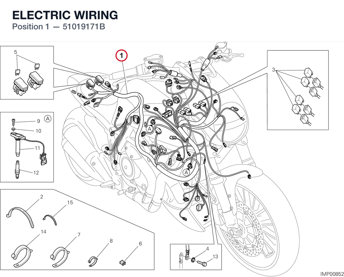 ELECTRIC WIRING 51019171B diagram position