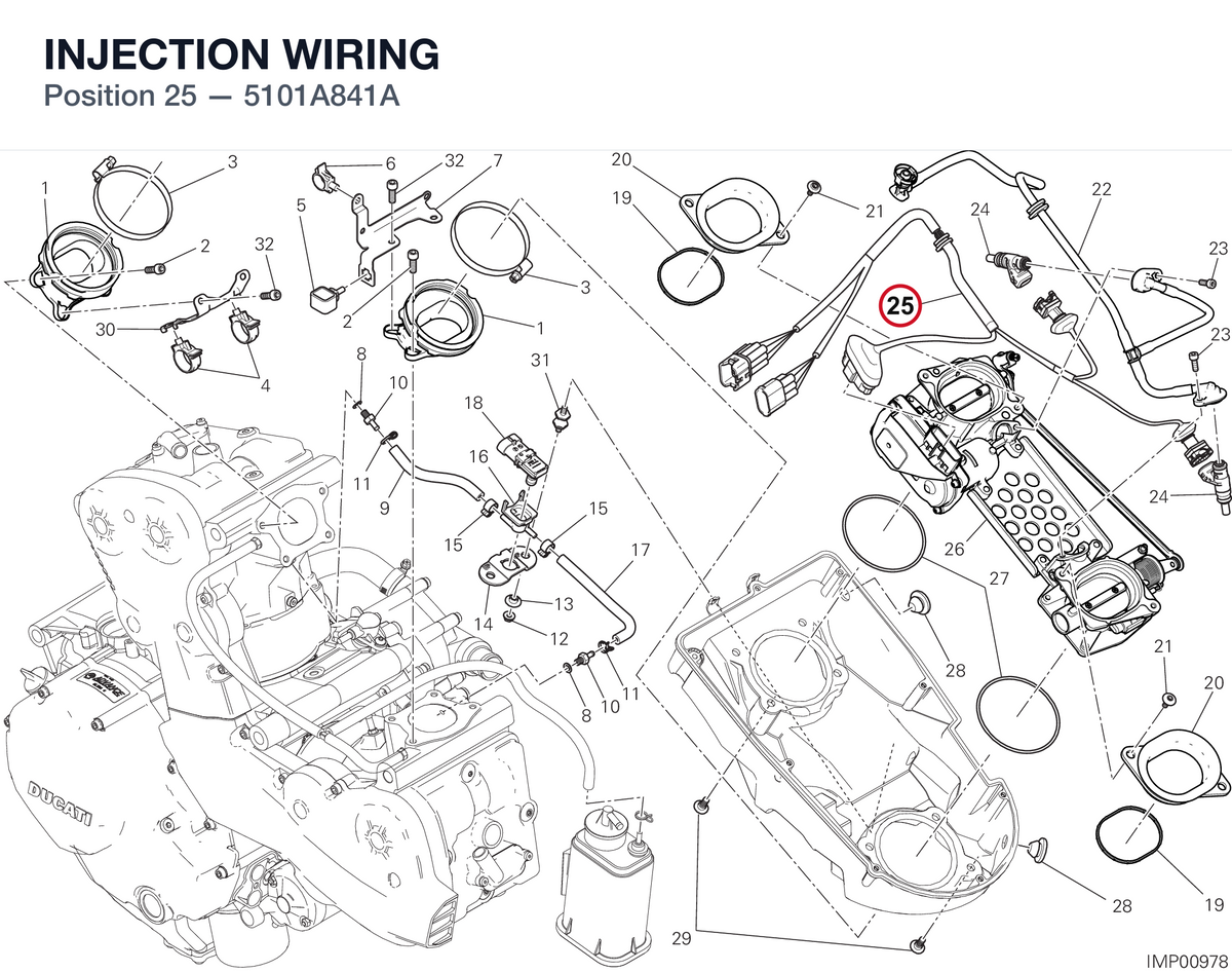 INJECTION WIRING 5101A841A diagram position