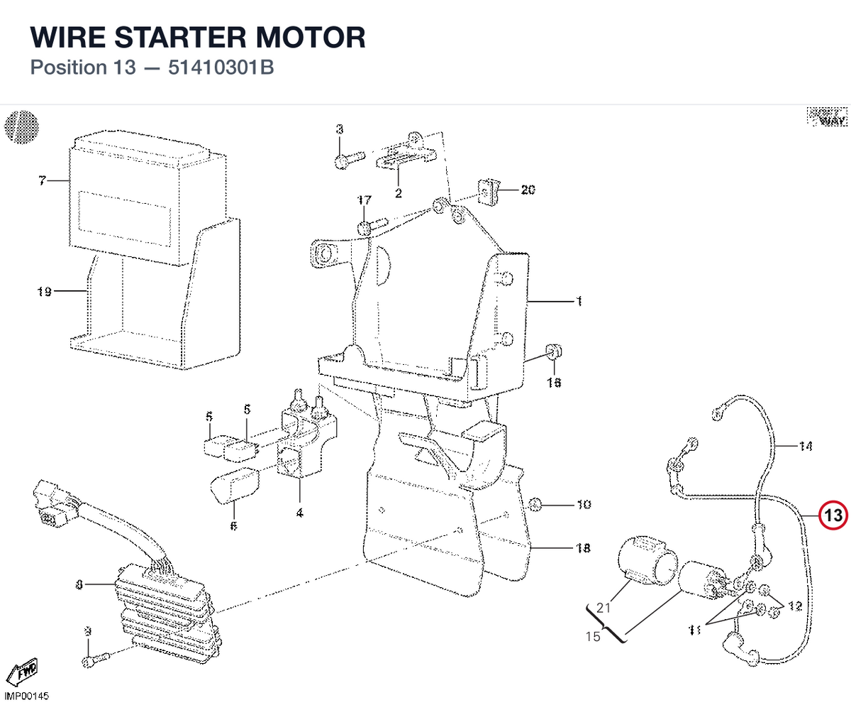 WIRE STARTER MOTOR