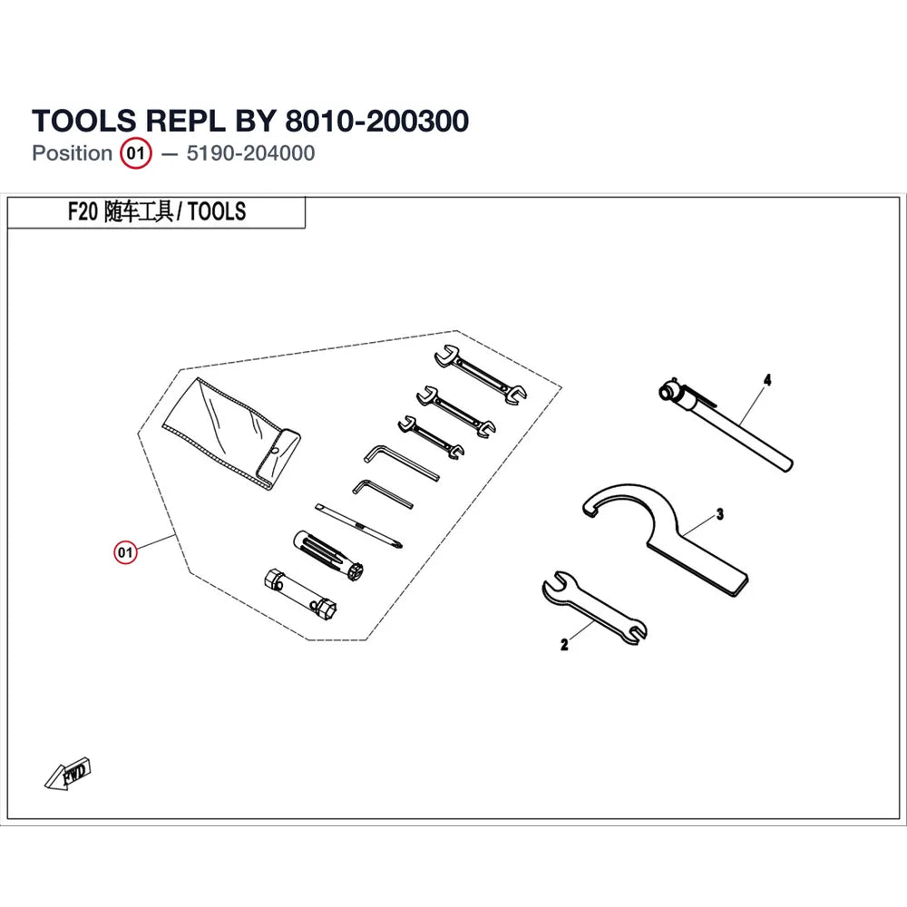 TOOLS REPL BY 8010-200300 product image
