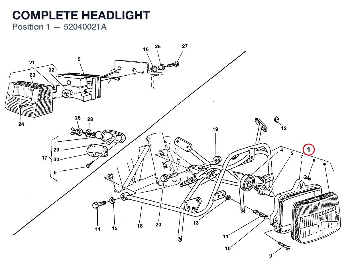 COMPLETE HEADLIGHT