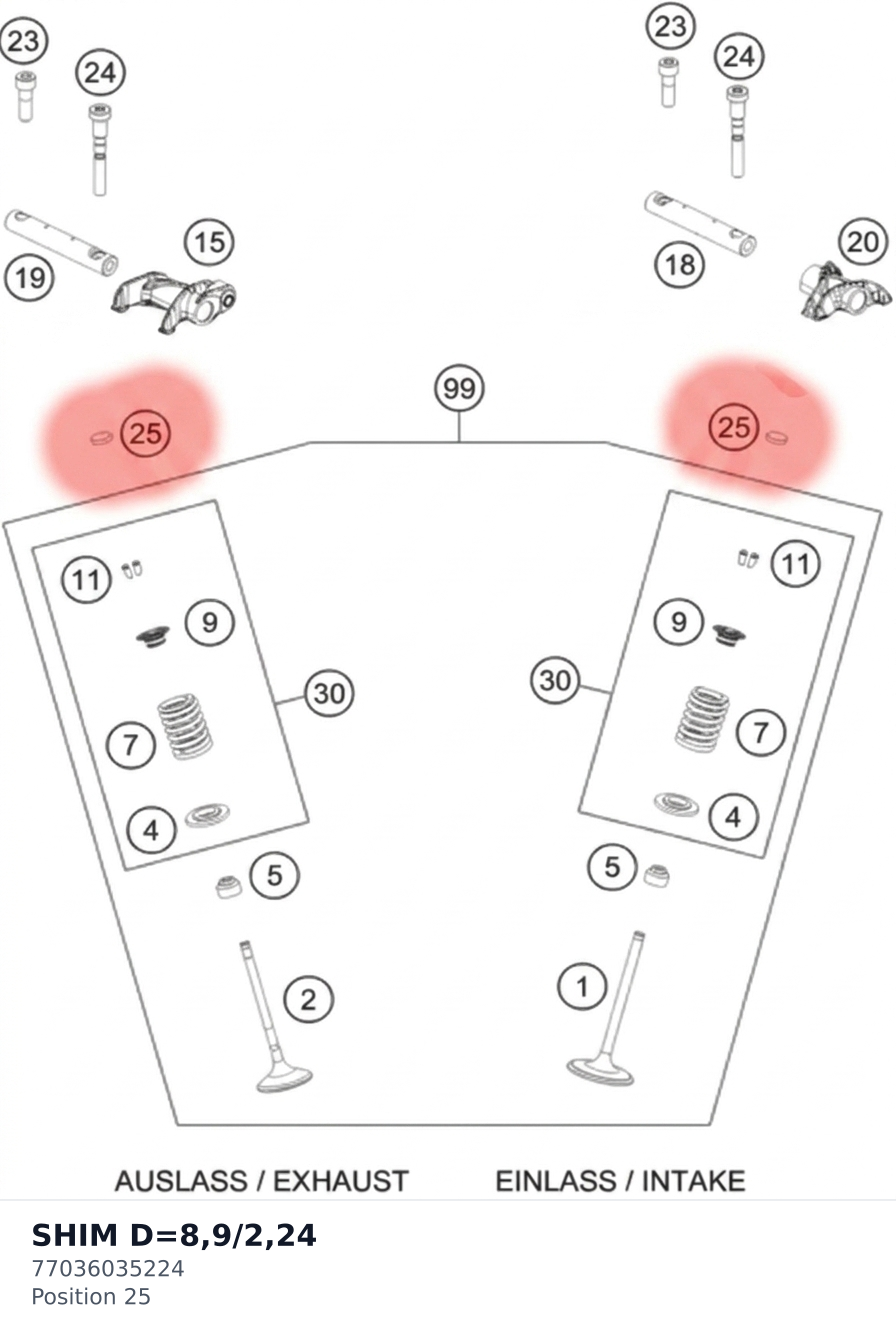 Diagram preview: SHIM D=8,9/2,24 (77036035224)