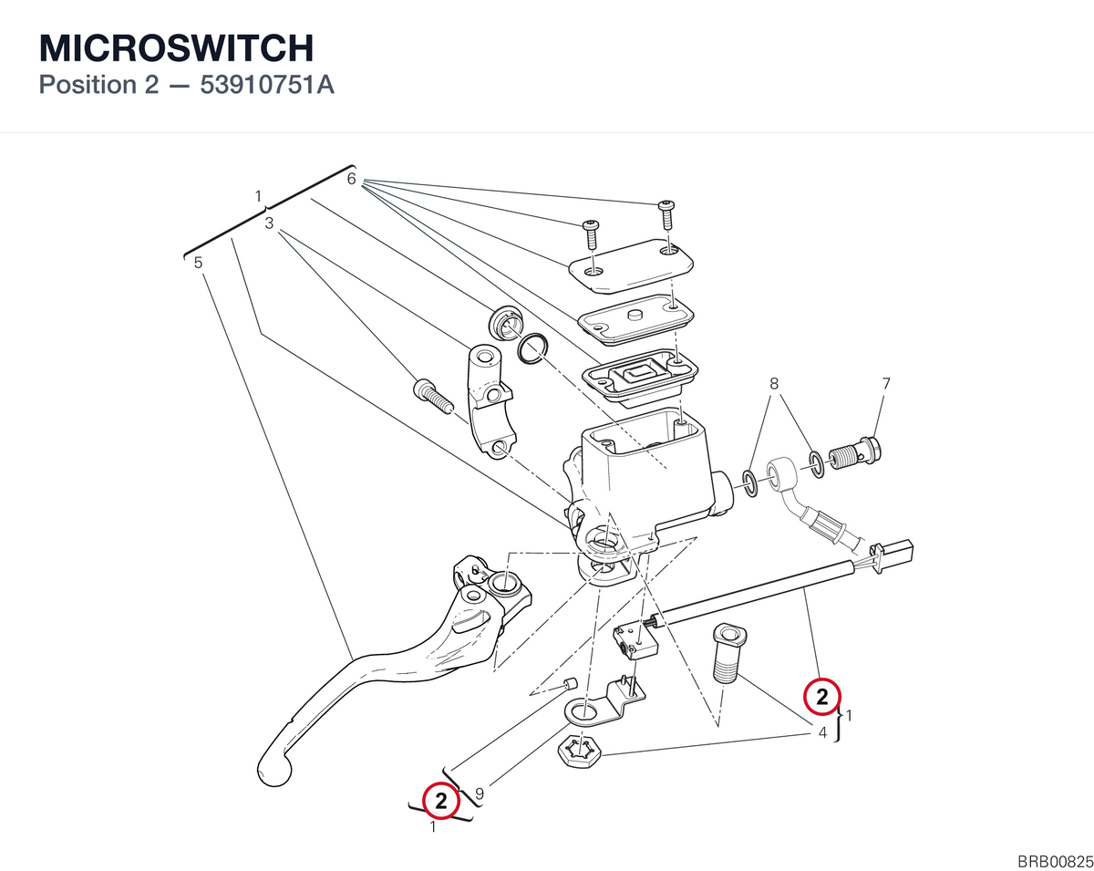 MICROSWITCH 53910751A diagram position