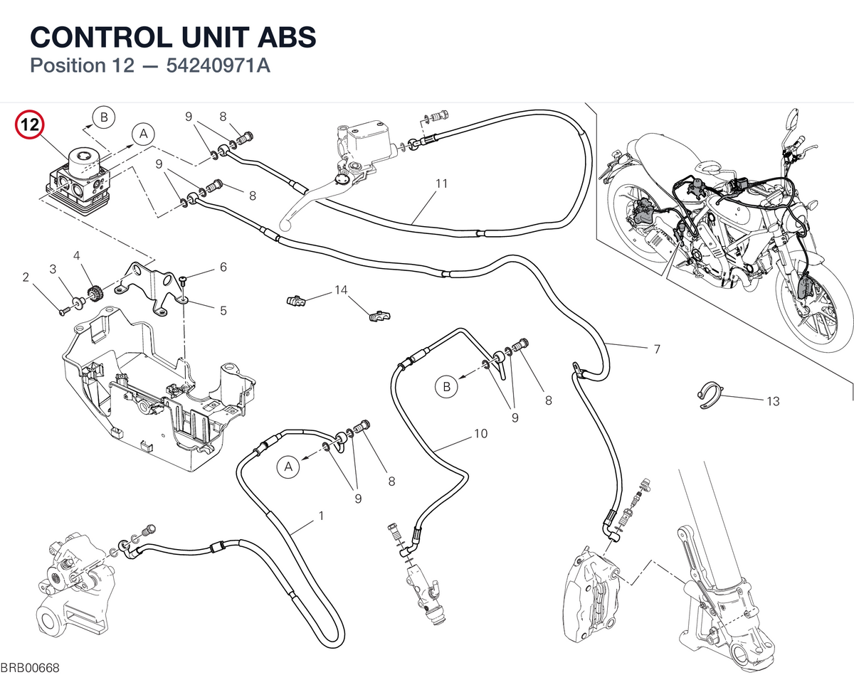 CONTROL UNIT ABS 54240971A diagram position
