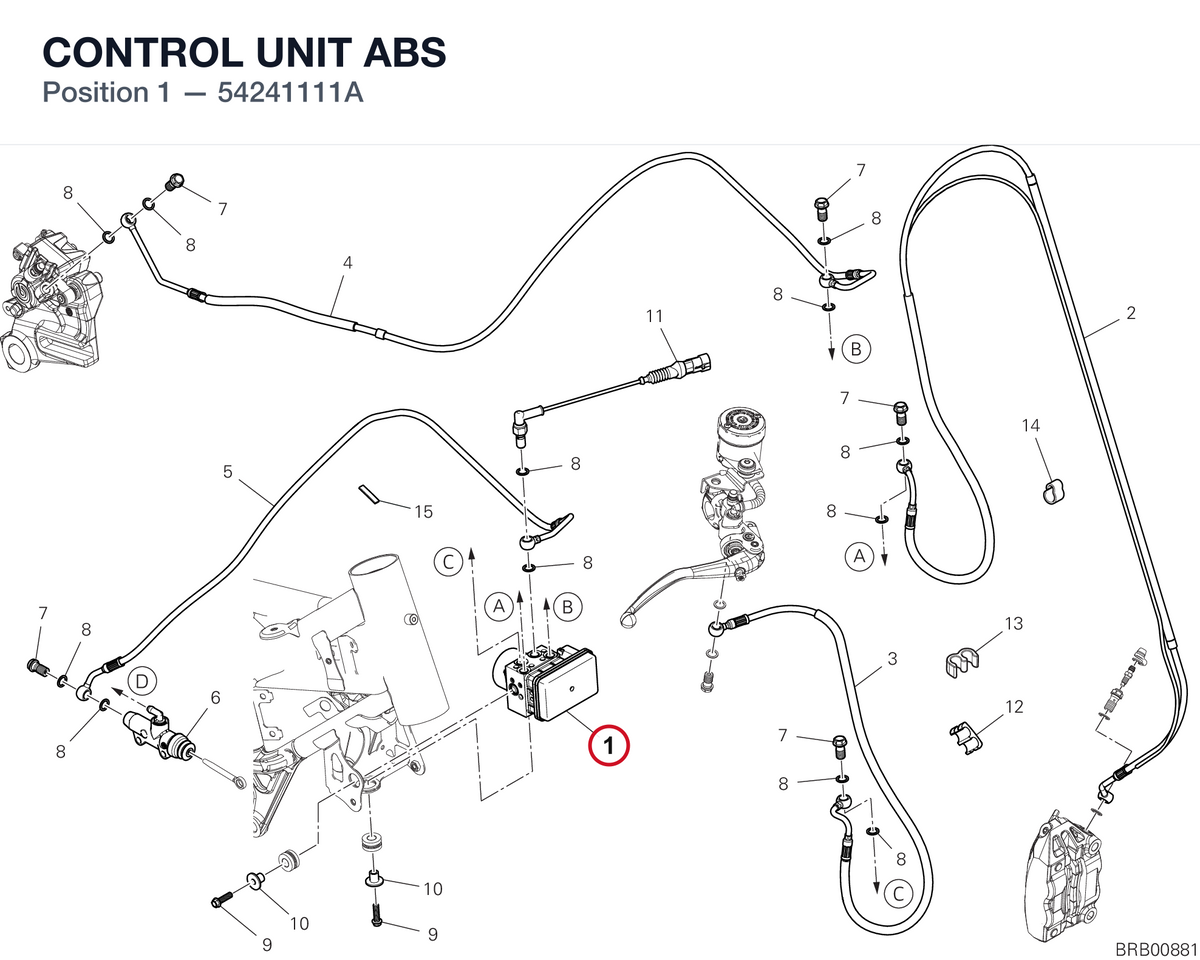 CONTROL UNIT ABS 54241111A diagram position