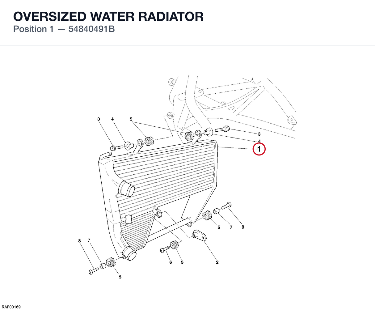 OVERSIZED WATER RADIATOR