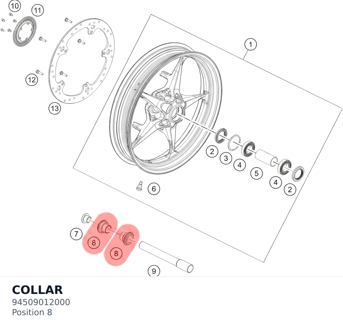 Diagram preview: COLLAR (94509012000)