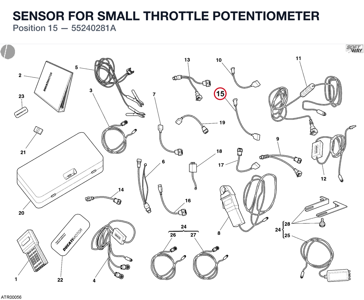 SENSOR FOR SMALL THROTTLE POTENTIOMETER