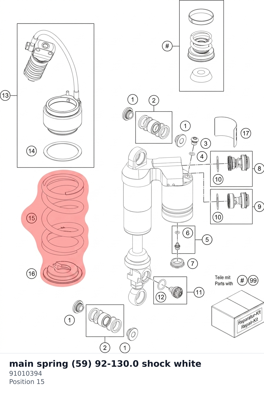 Diagram preview: main spring (59) 92-130.0 shock white (91010394)