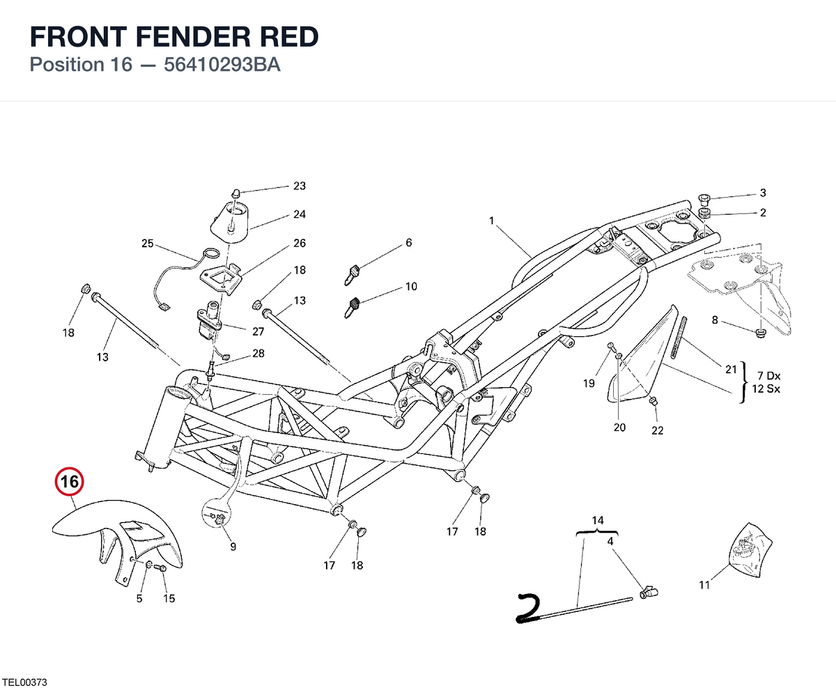 FRONT FENDER RED