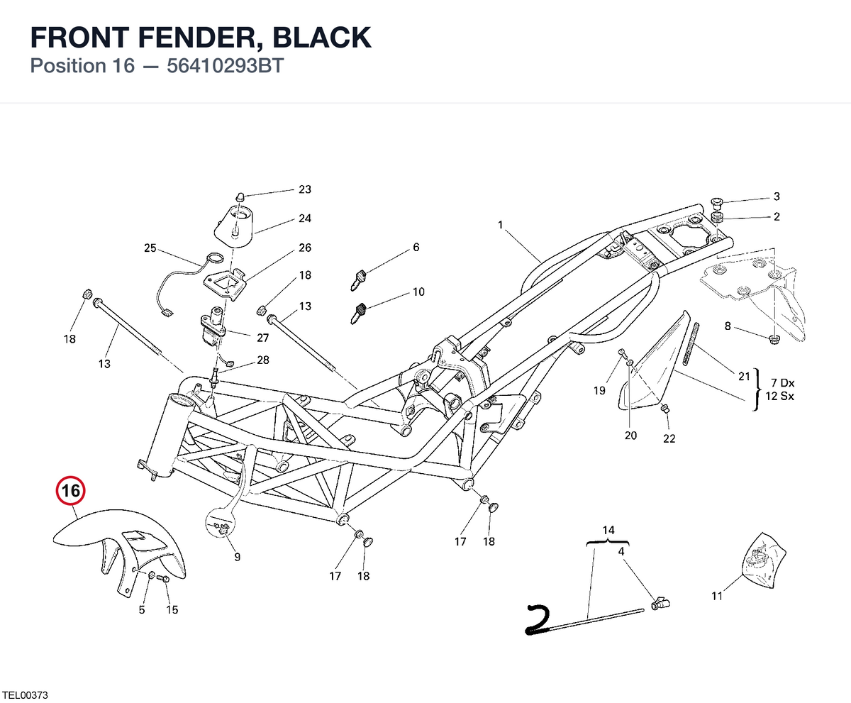 FRONT FENDER, BLACK
