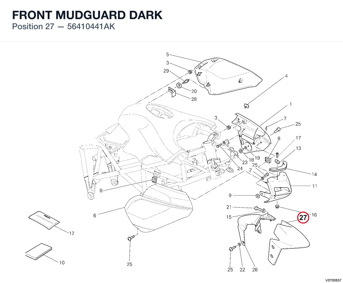 FRONT MUDGUARD DARK