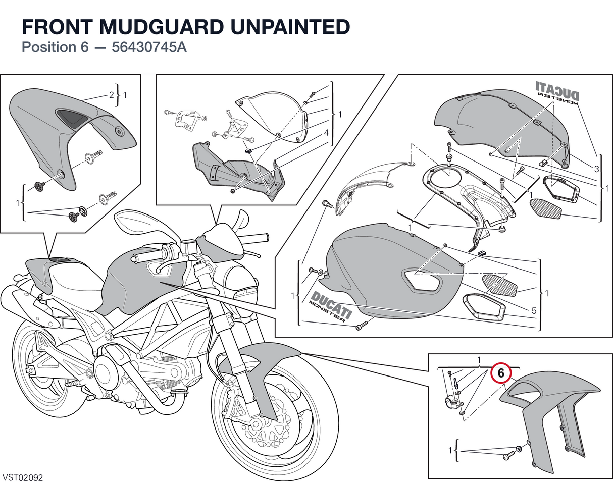 FRONT MUDGUARD UNPAINTED