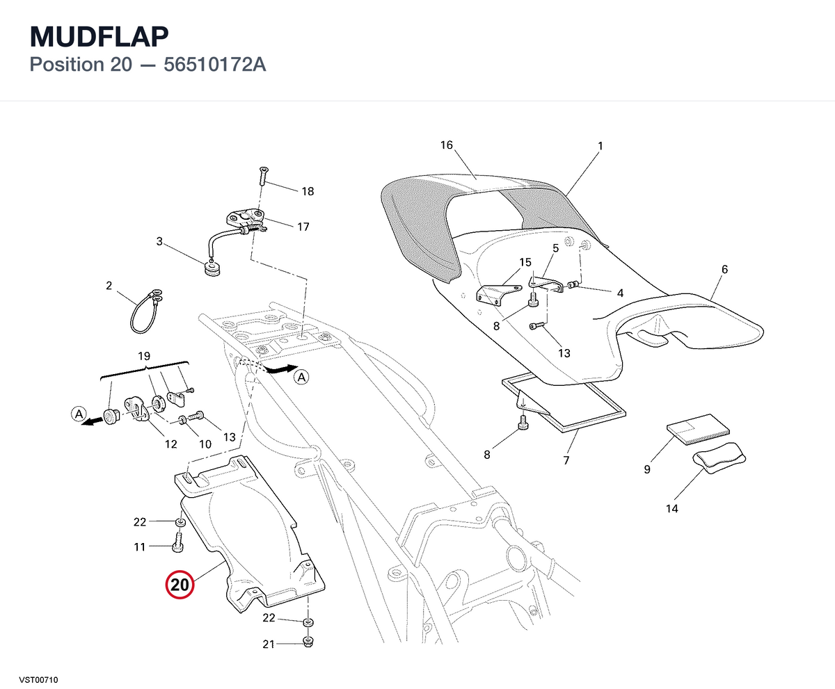 MUDFLAP 56510172A diagram position