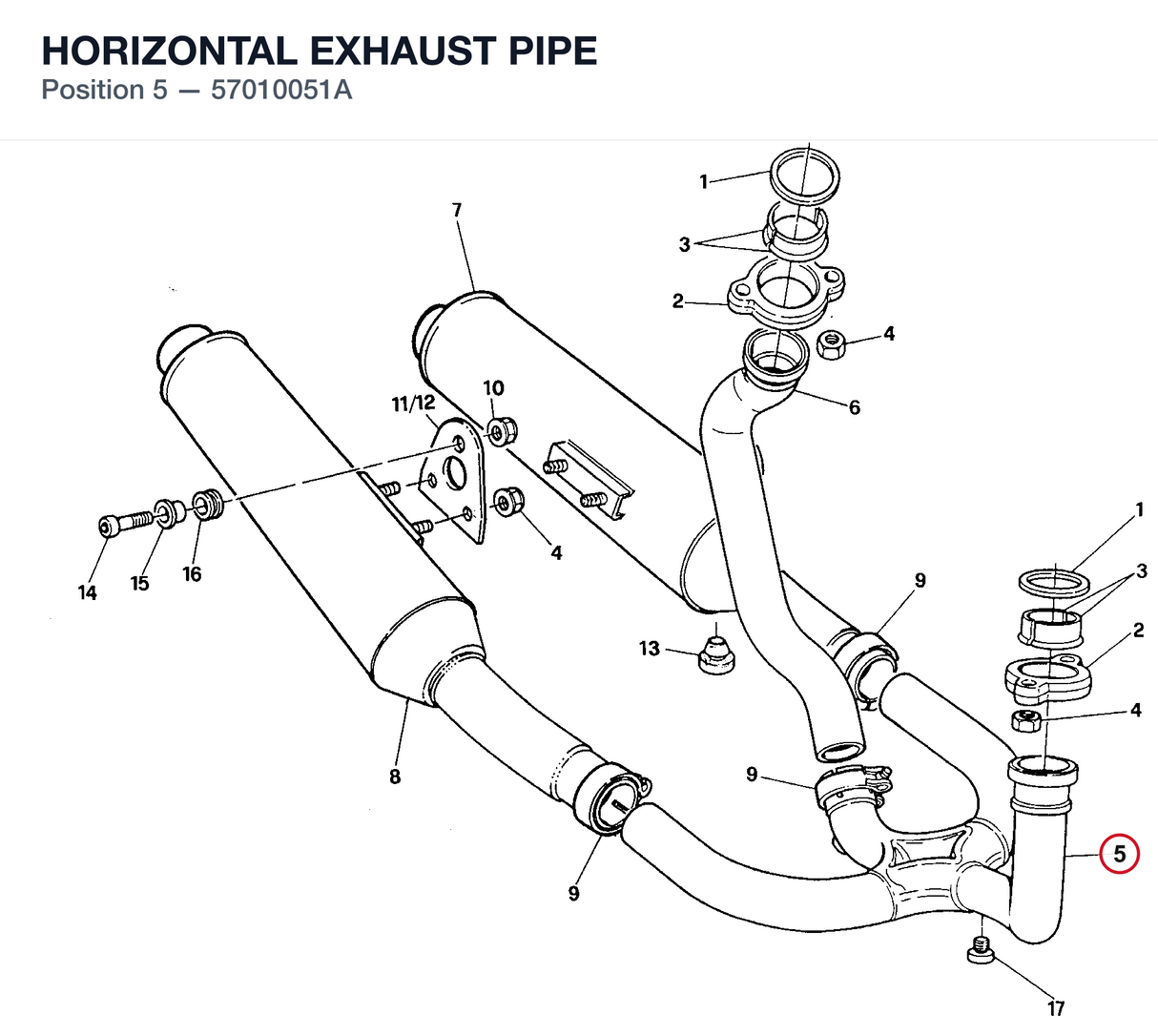 HORIZONTAL EXHAUST PIPE