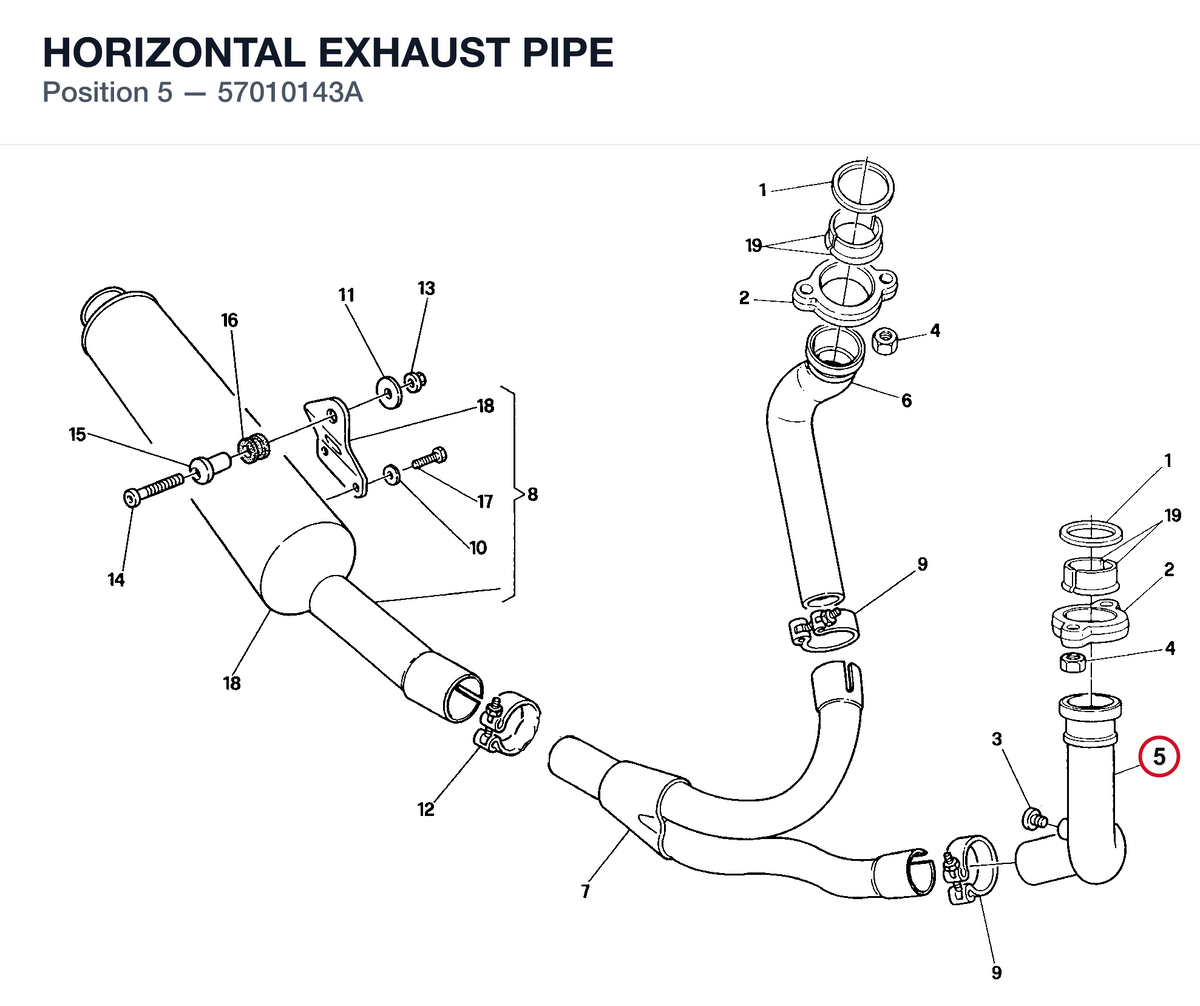 HORIZONTAL EXHAUST PIPE