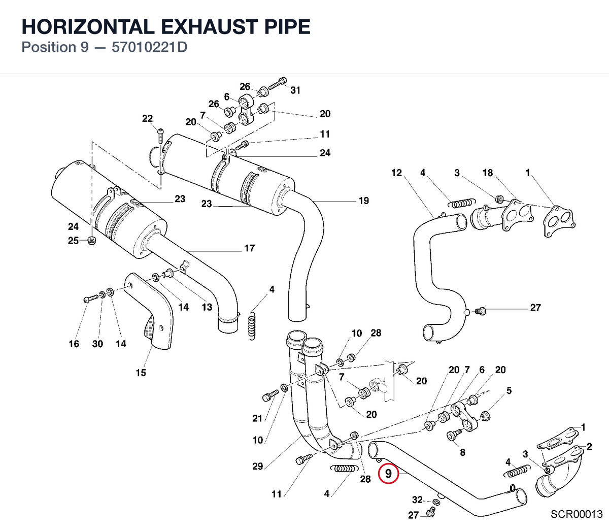 HORIZONTAL EXHAUST PIPE