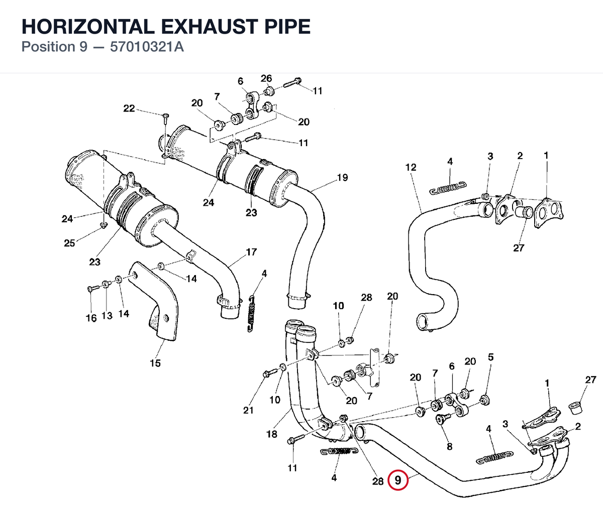 HORIZONTAL EXHAUST PIPE