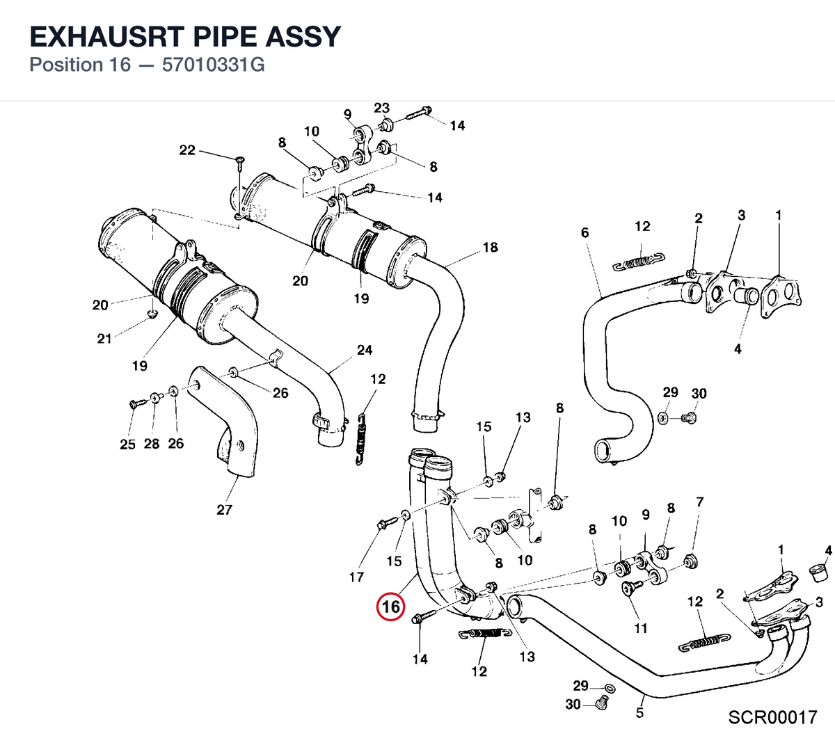 EXHAUSRT PIPE ASSY