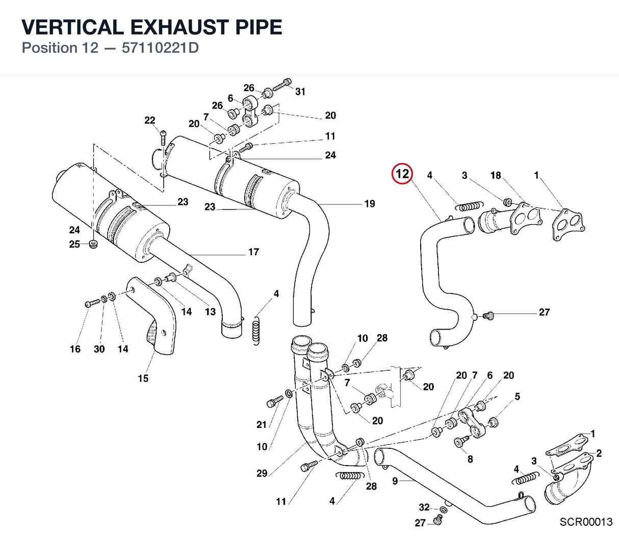 VERTICAL EXHAUST PIPE