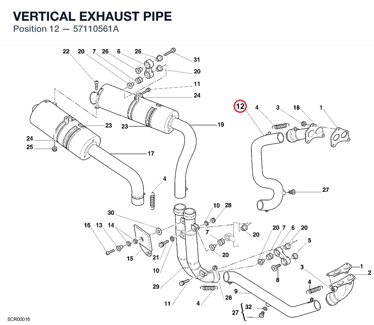 VERTICAL EXHAUST PIPE