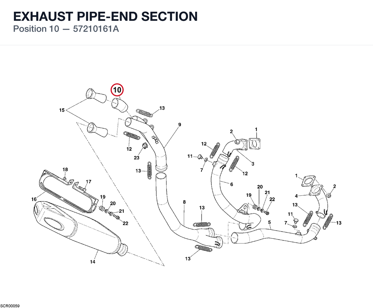 EXHAUST PIPE-END SECTION