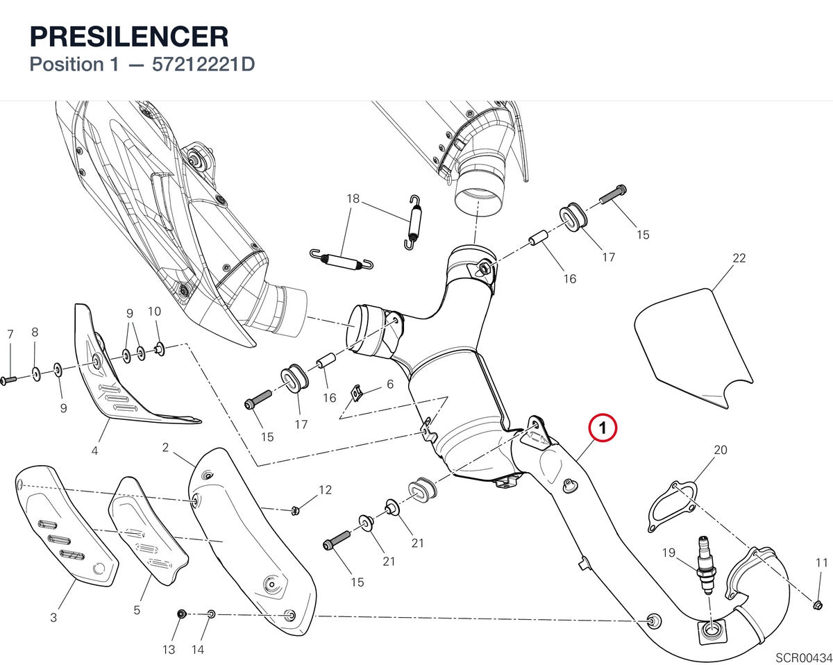 PRESILENCER 57212221D diagram position