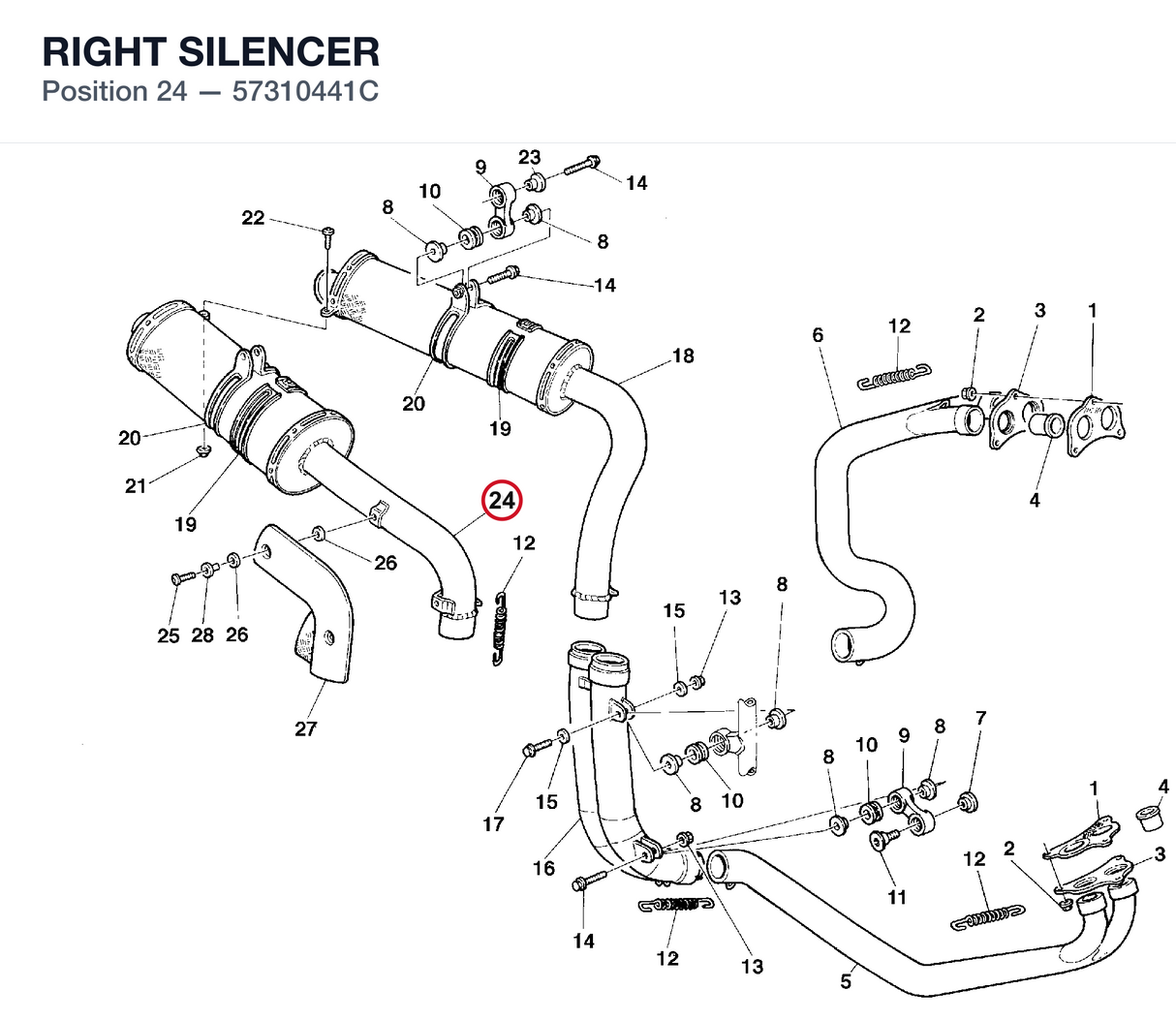 RIGHT SILENCER