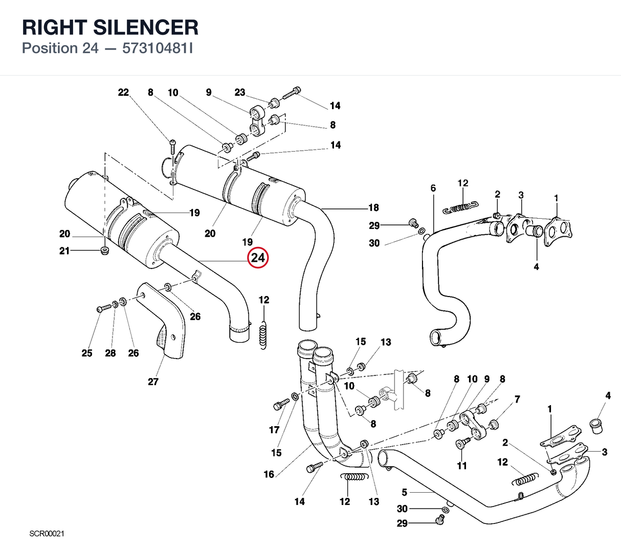 RIGHT SILENCER