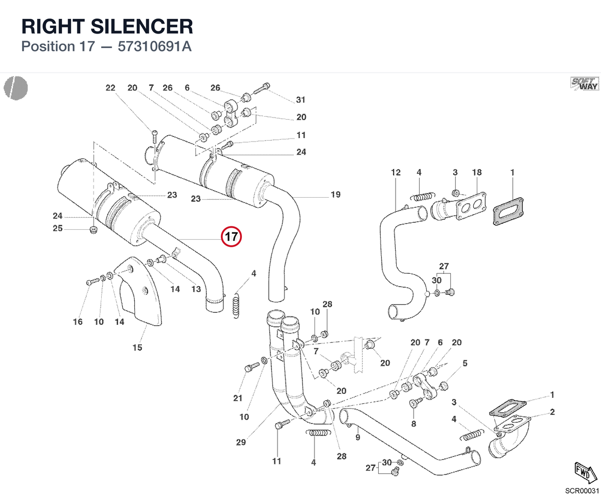 RIGHT SILENCER