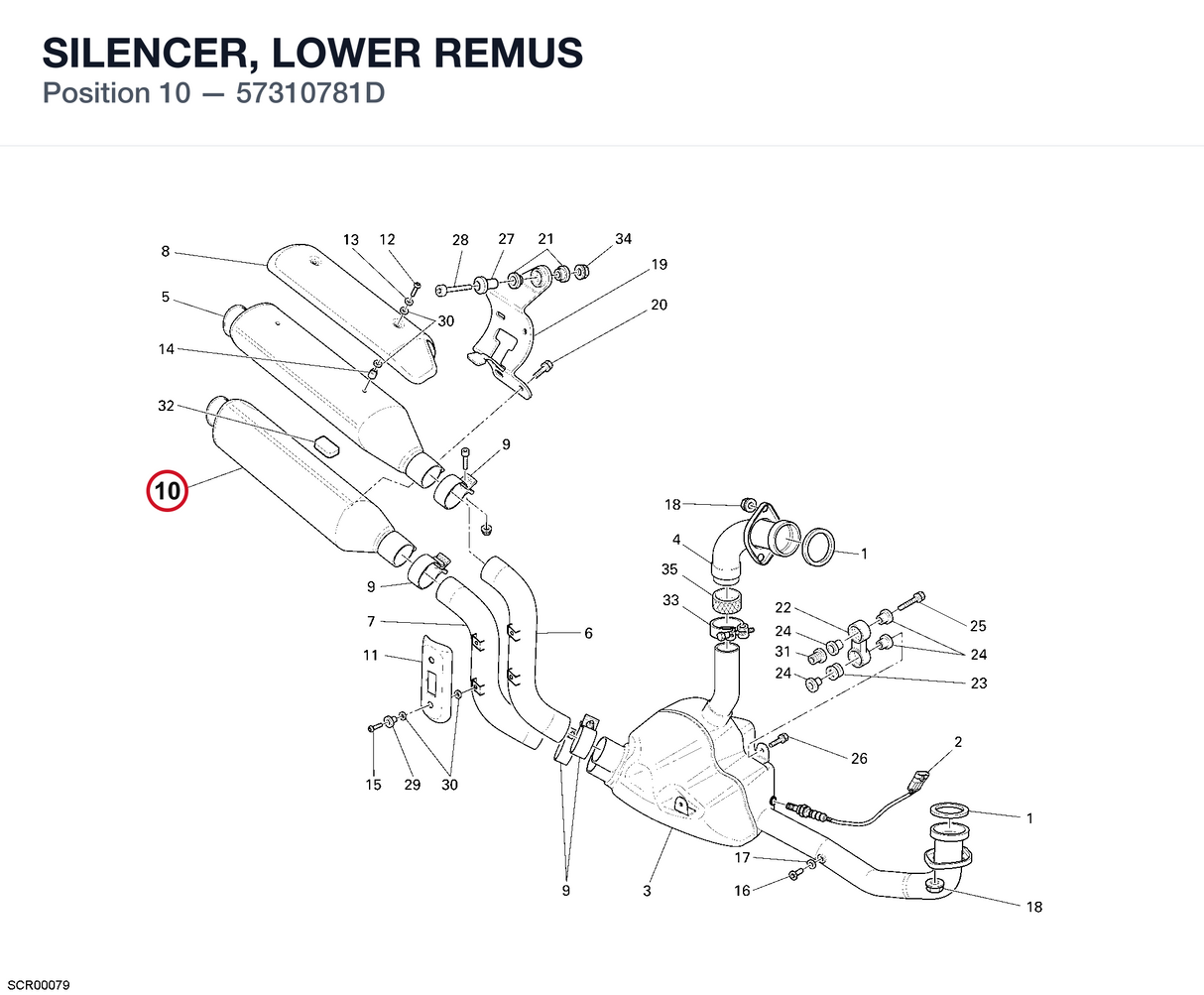 SILENCER, LOWER REMUS