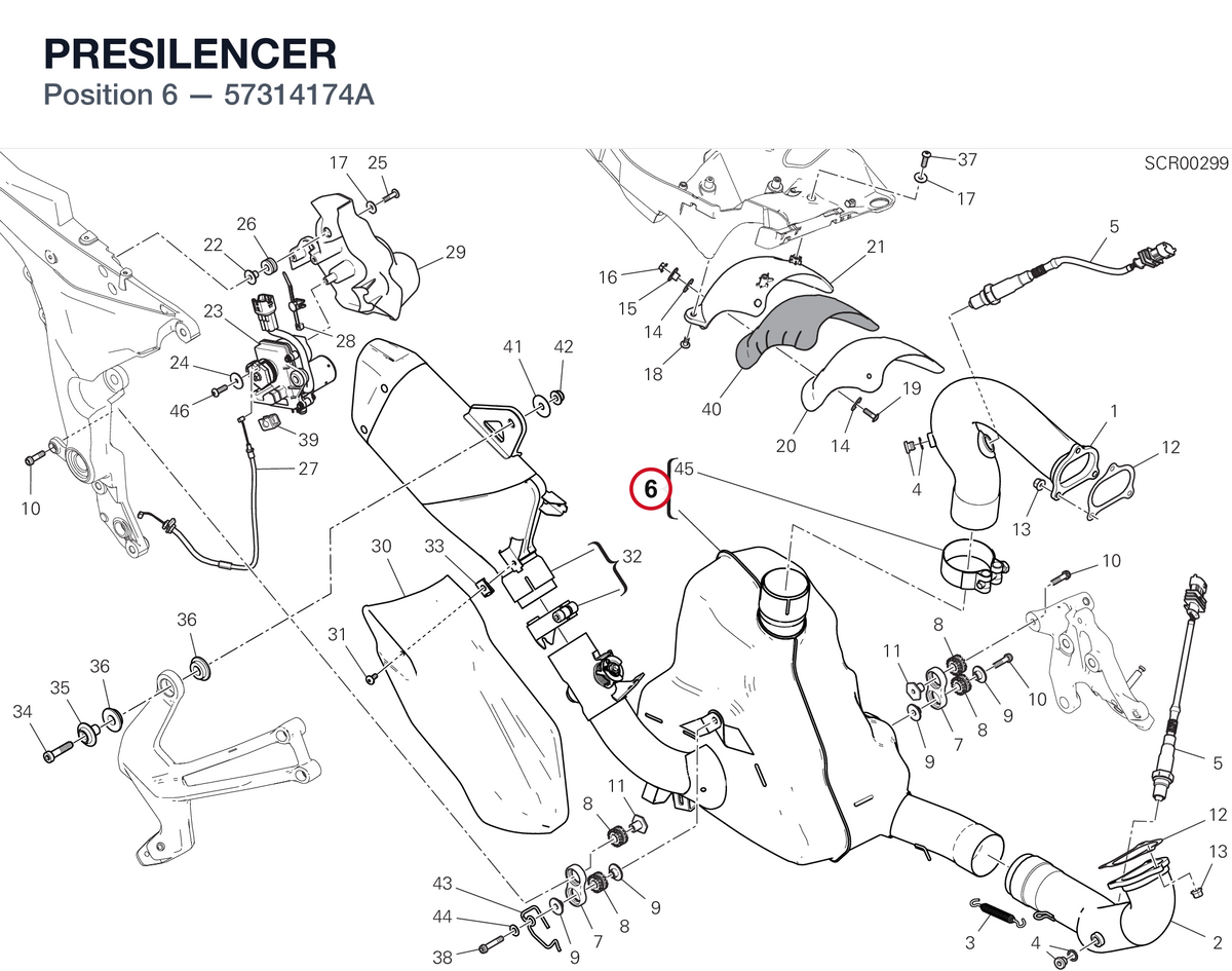 PRESILENCER 57314174A diagram position