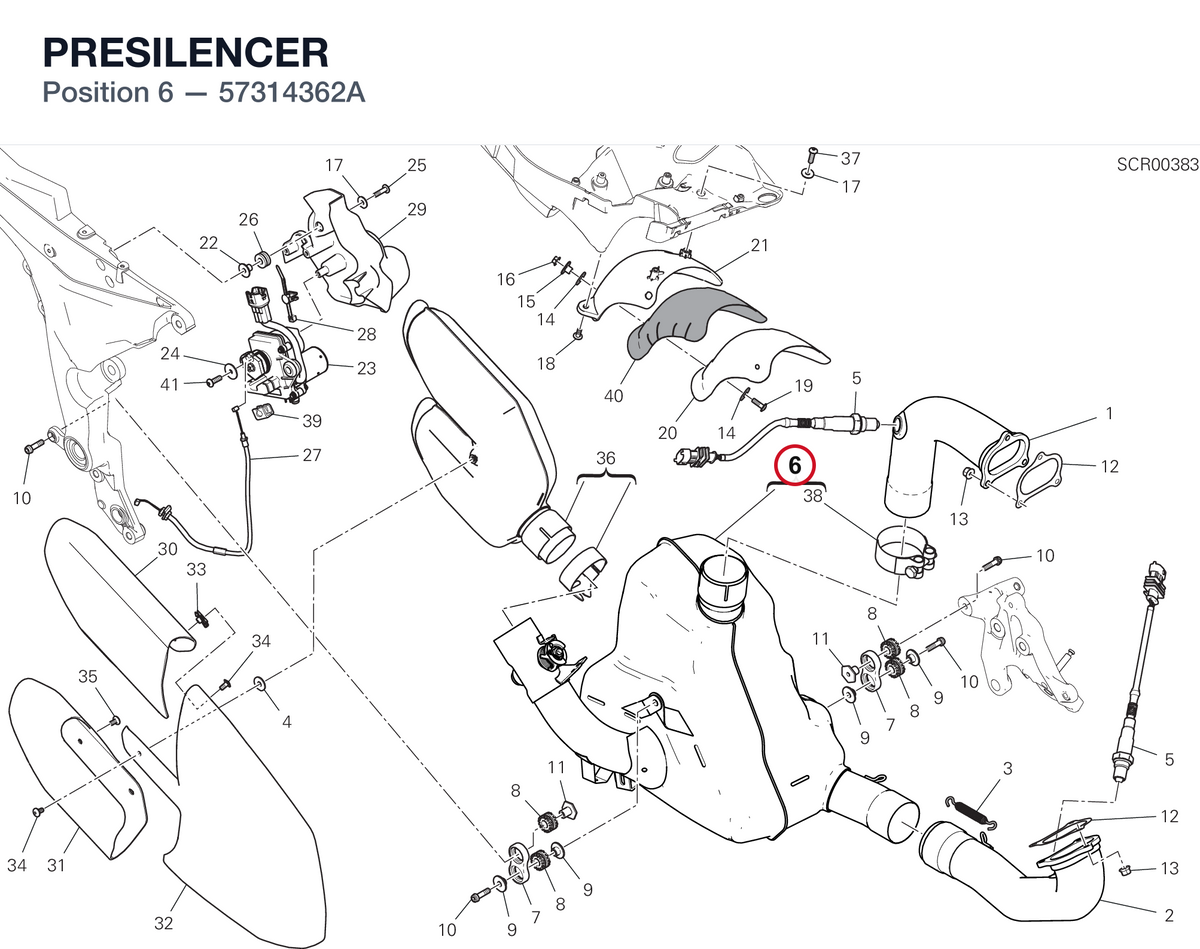 PRESILENCER 57314362A diagram position